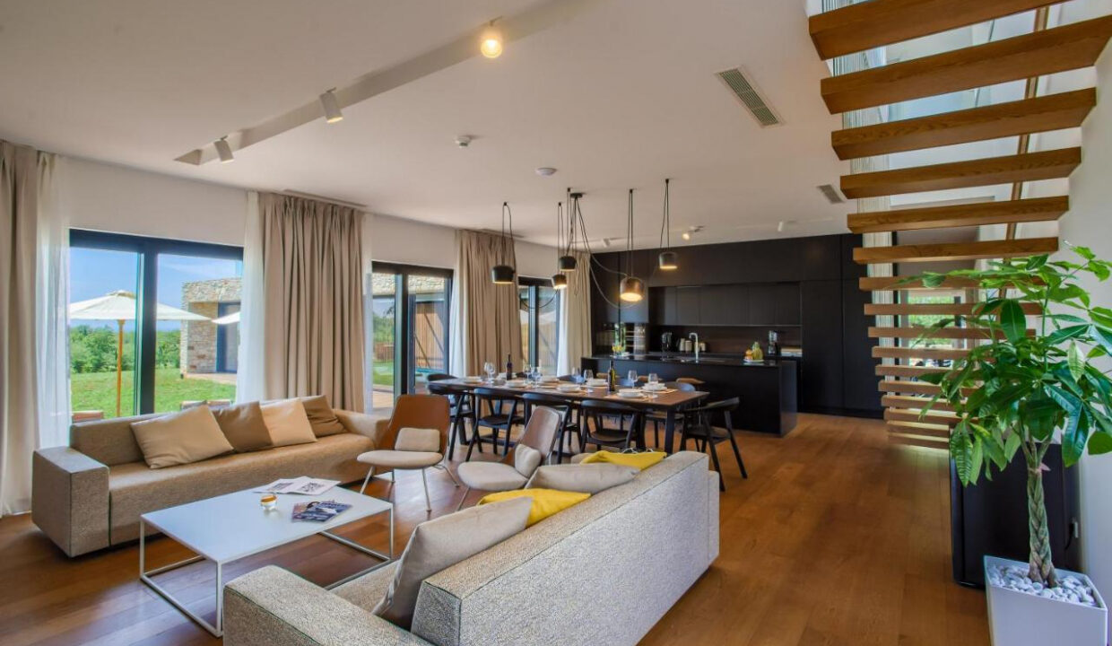 Zeitgenössische Oase, ein luxuriöser moderner Villenrückzugsort, Region Pore?