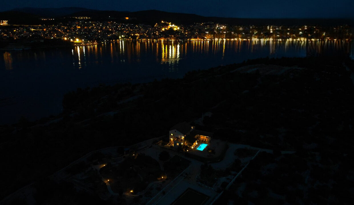 Außergewöhnliches Steinhaus Sibenik Stadtblick