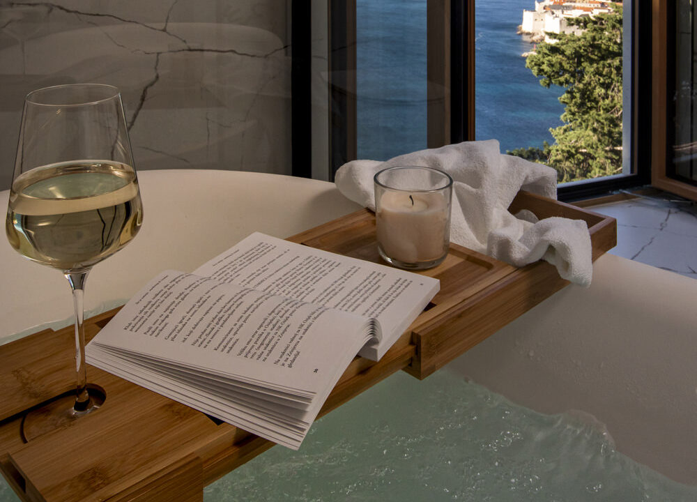 Blick auf die Altstadt von Dubrovnik, Villa Dubrovnik