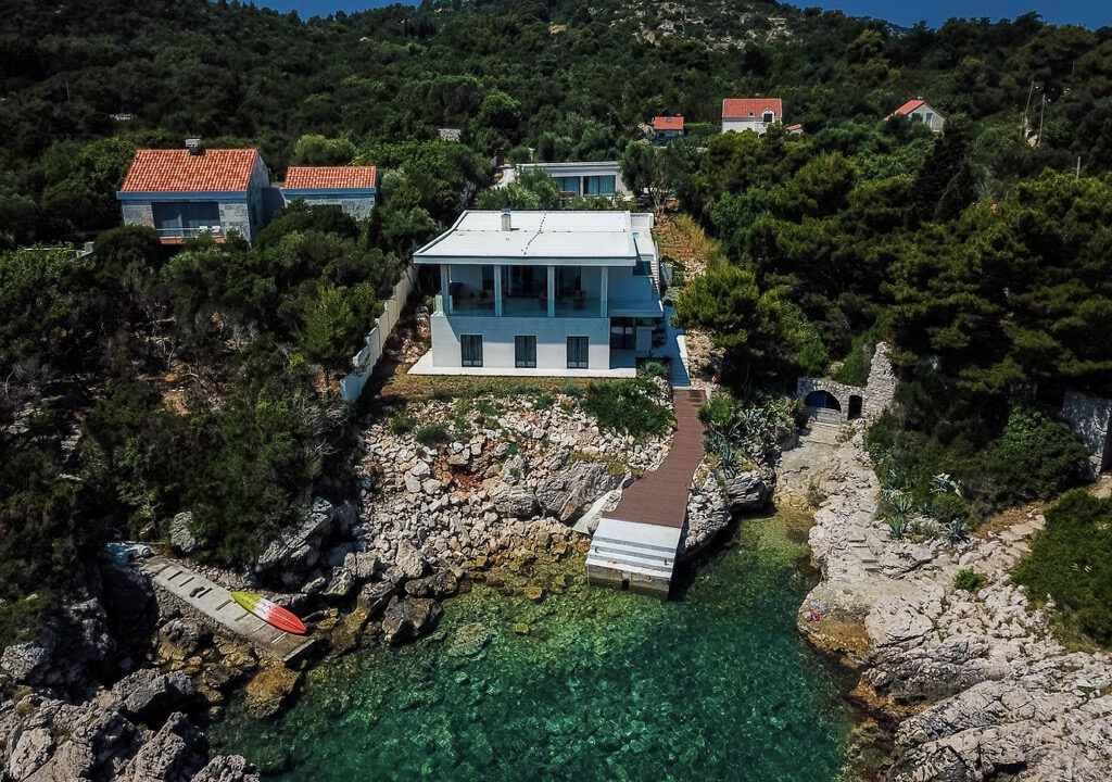 Einzigartige moderne Villa am Meer mit privatem Strandzugang - Insel Kolocep