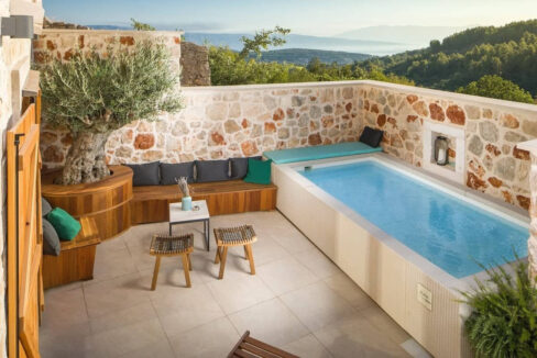 Erstaunliches Steinhaus auf der Insel Hvar
