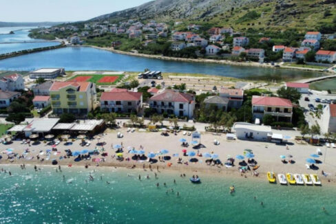 Haus am Strand auf der Insel Pag