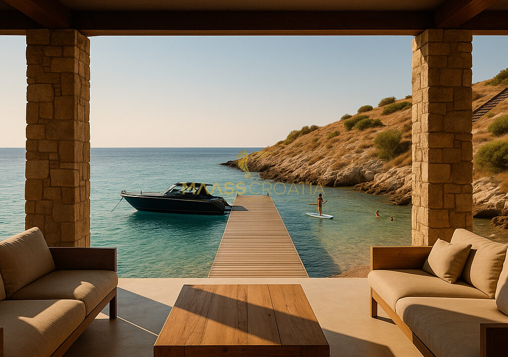 looking onto the water]